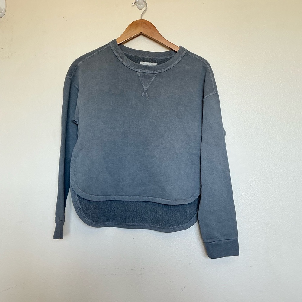 Outerknown Medium Gray Long Sleeve Sweatshirt Sto… - image 1